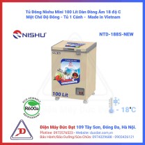 Tủ Đông Nishu 100 Lit Mini 1 Ngăn Dàn Đồng 100% NTD-188S-New